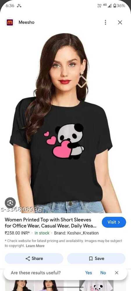 Girls fancy cotton crop top