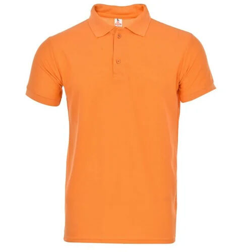 Men Jk Aspire Orange Color T Shirt - Design: Plain