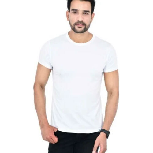 Round Neck Plain White Color T Shirt