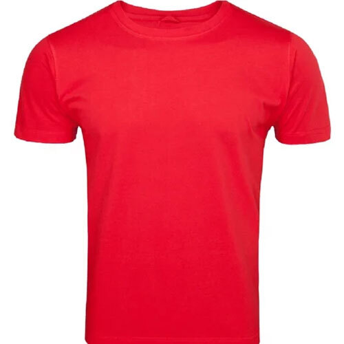 Polyester Half Sleeves Plain T Shirt