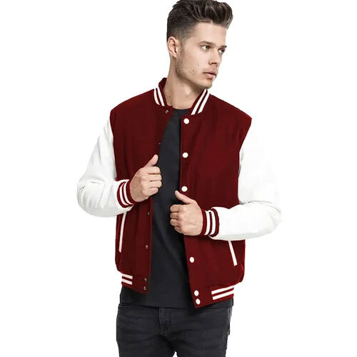 Woolen Versity Jackets Manroon