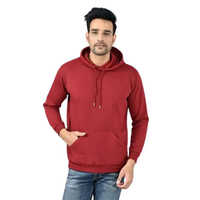 Kangaroo Pockets Hoodies - Color: Maroon