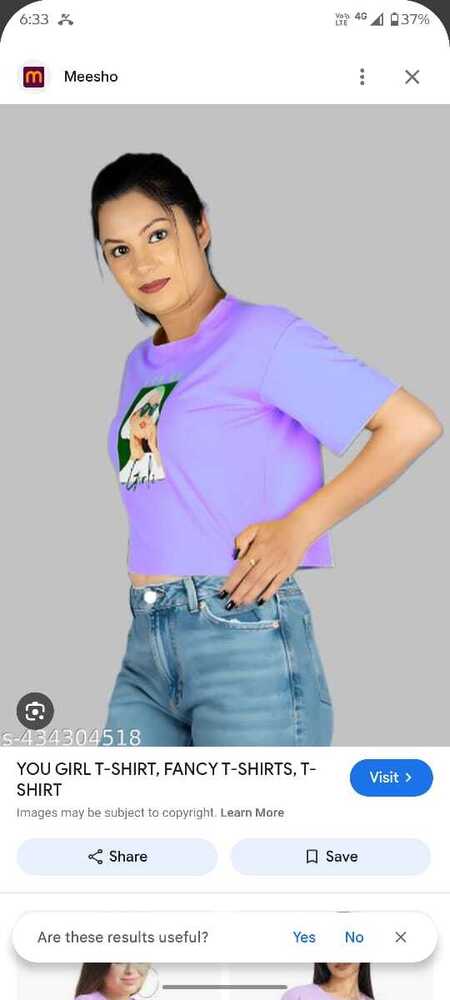 Girls fancy cotton crop top collection