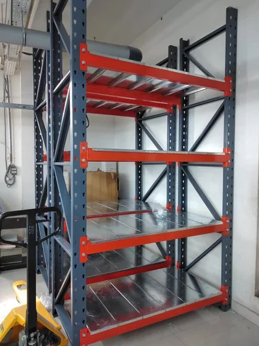 Warehouse Racks - Mild Steel, Standard Size Square Design, Blue Finish | 100 Kg Load Capacity For Industrial Storage Efficiency