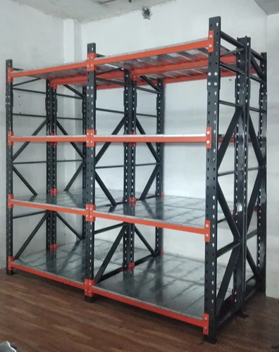 Warehouse Racks - Mild Steel, Standard Size Square Design, Blue Finish | 100 Kg Load Capacity For Industrial Storage Efficiency
