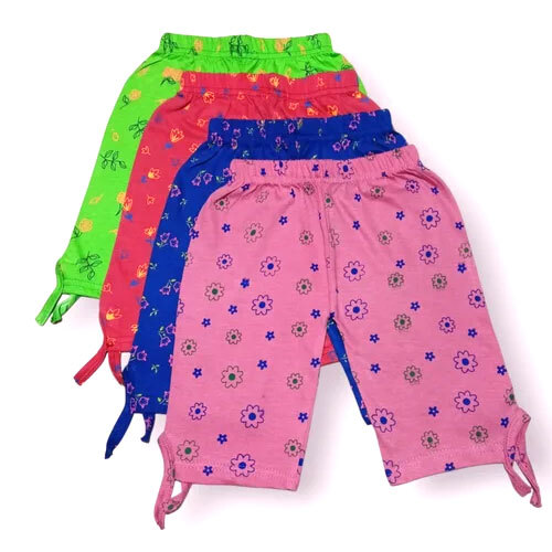 Regular Wear Girls Hosiery Printed Capri