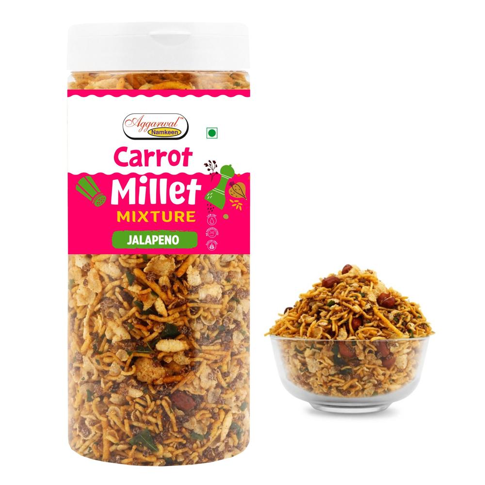 Carrot Millet Mixture Jalapeno - Vegan-friendly Snack, 6-month Shelf Life | Polished Spicy Flavor For Gourmet Snacking And Events