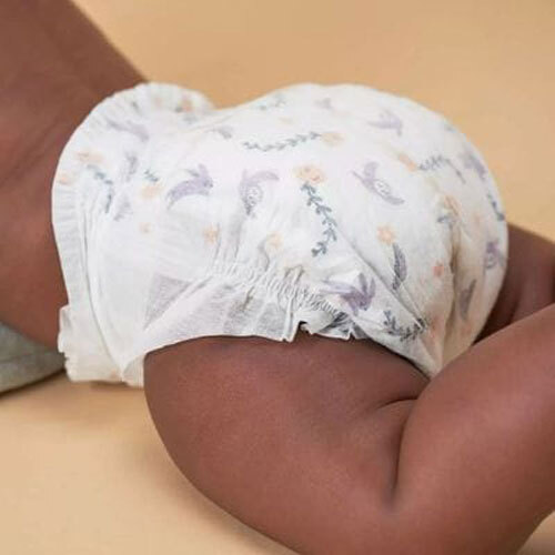 Large Size Diaper - Color: White