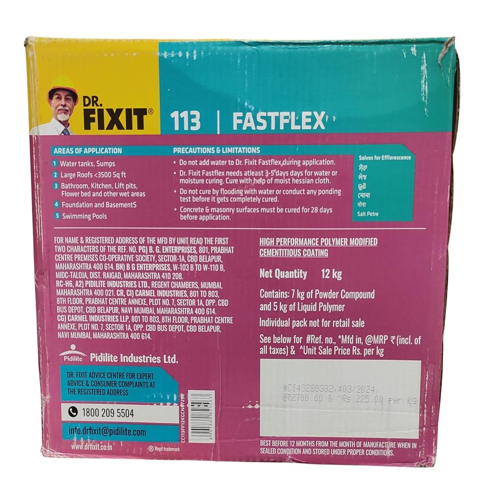 Dr. Fixit 113 Fastflex Waterproofing Coating Chemical - Grade: Industrial