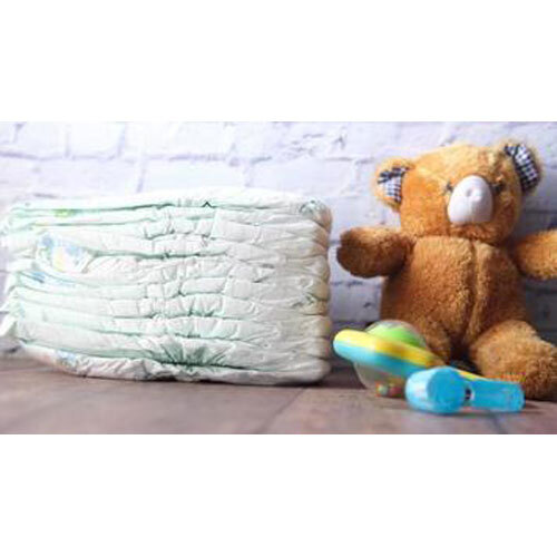 Medium Size Baby Diaper - Color: White