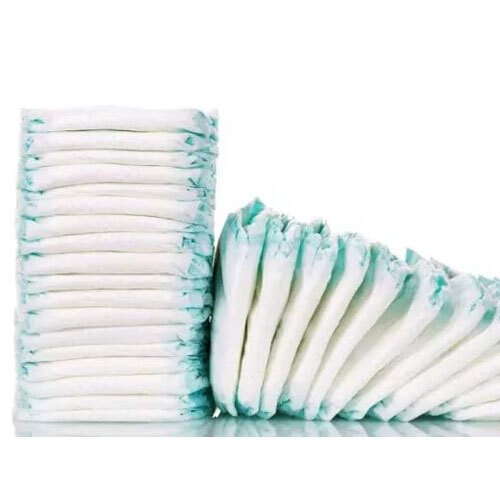 Medium Size Baby Diaper - Color: White