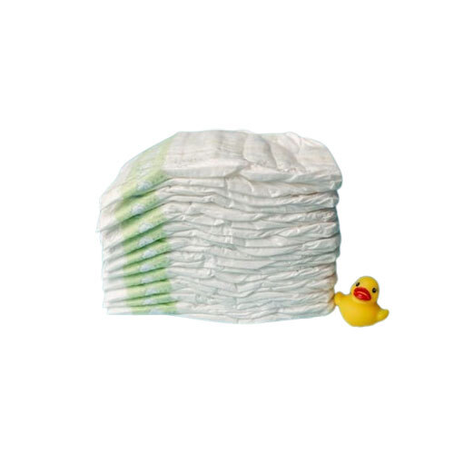 Medium Size Baby Diaper - Color: White