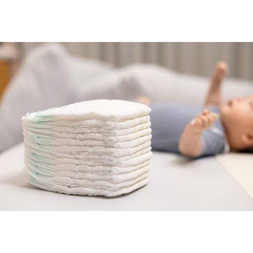 Small Size Baby Disposable Diaper - Color: White
