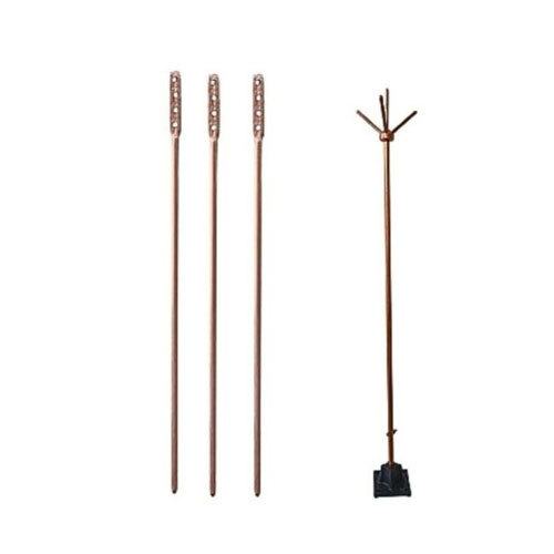 Copper Bonded Earthing Rods - Color: Copper/Silver
