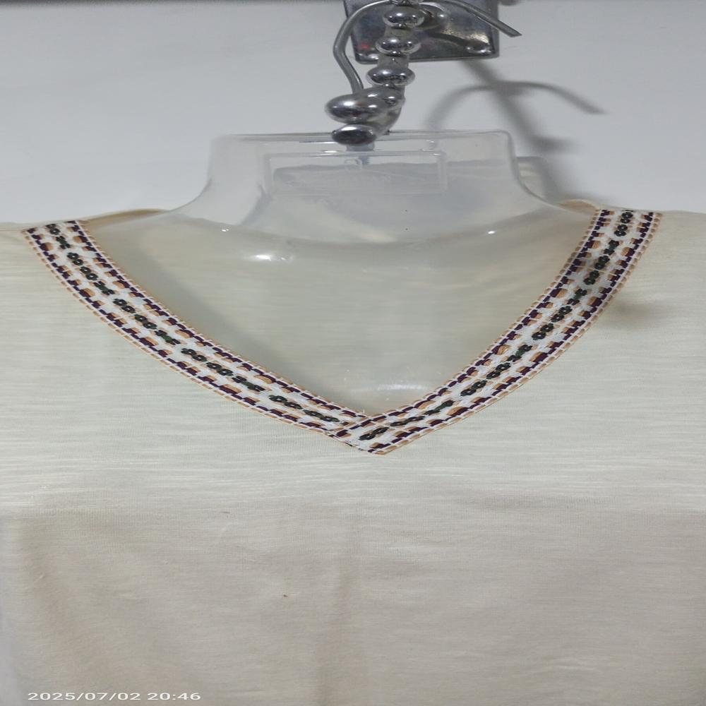 Ladies Cotton Top - Color: White