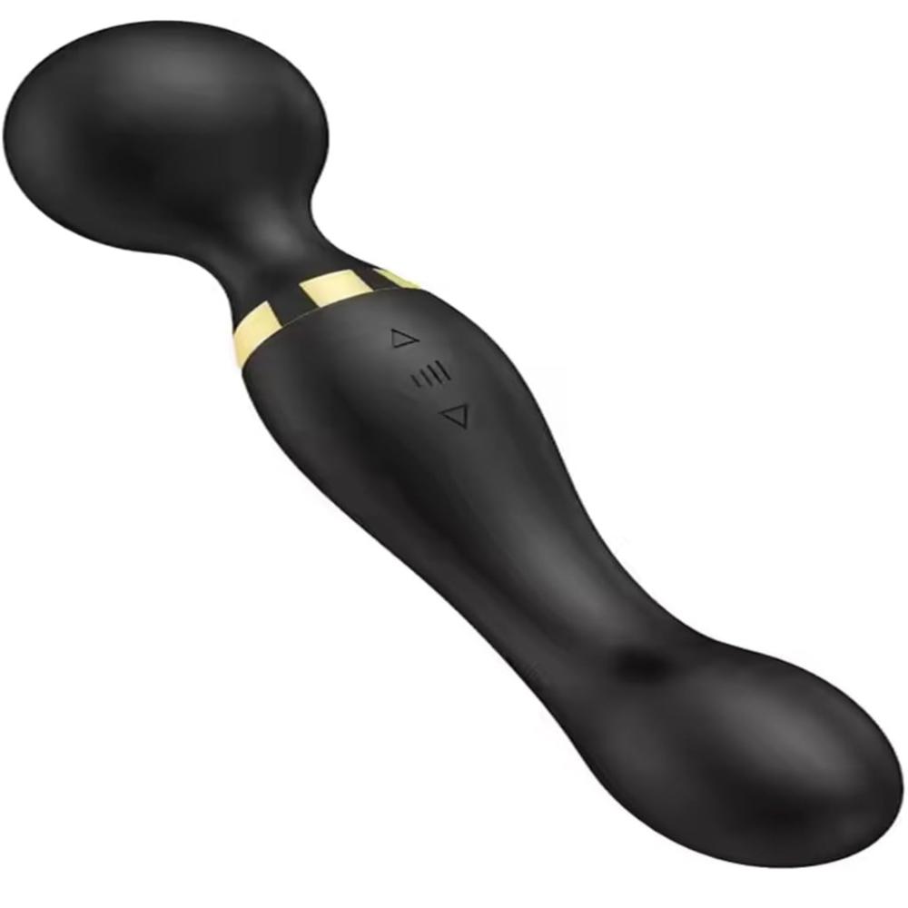 Dual Head Massager 8 Speeds 20 Vibration Patterns, 360 Rotating Waterproof, Rechargeable Body Massager For Deep Tissue Pain Relief - Features: Good Quality