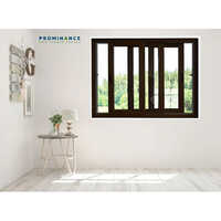 Upvc Windows - Plastic Material, Standard Size, Brown Color | Satin Finish, Powder Coated, Sliding Window For Industrial Applications