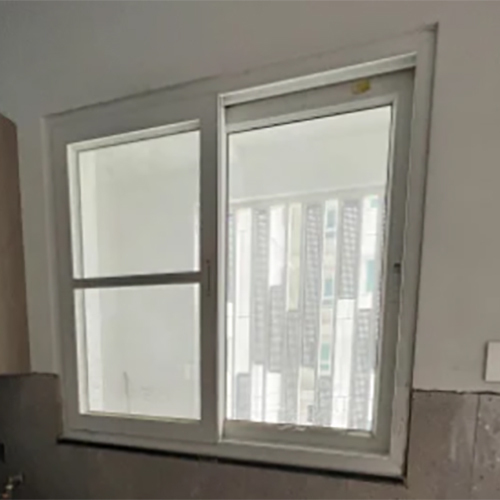 Sliding Windows - Plastic Material, Standard Size, White Color | Satin Finish, Powder Coated Surface, Ideal for Industrial Use