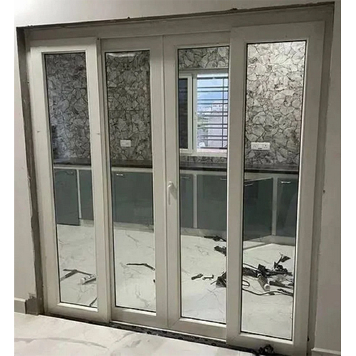 Upvc 4 Panel Door - Color: Grey