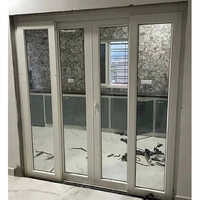 Upvc 4 Panel Door - Color: Grey