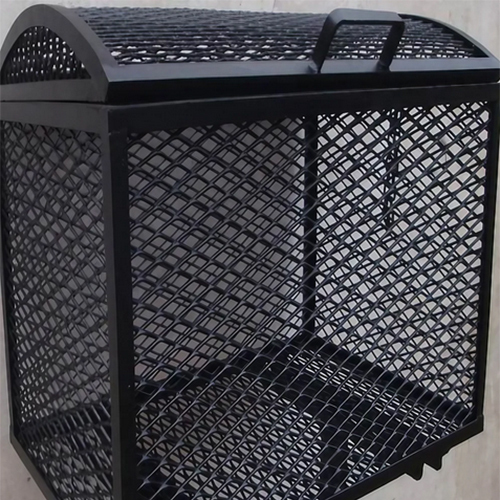 Box Type Balcony Grill - Color: Black