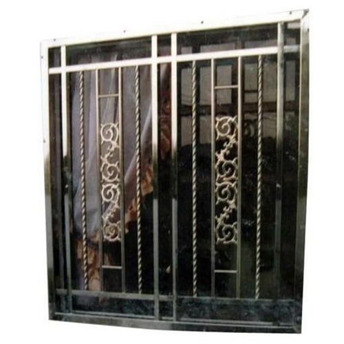 Mild Steel Window Grill - Color: White