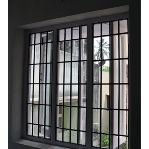 Stainless Steel Bedroom Window Grill - Color: White