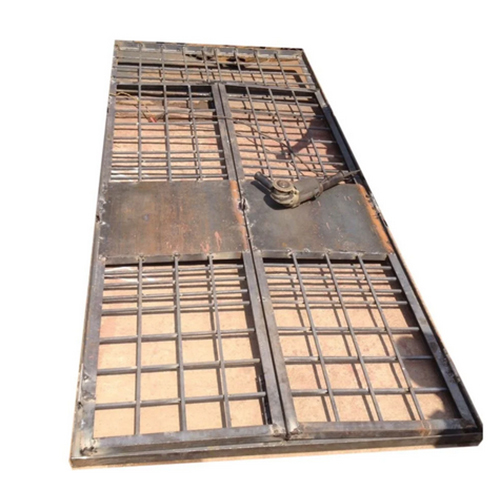 16Mm Mild Steel Safety Double Door - Color: Black