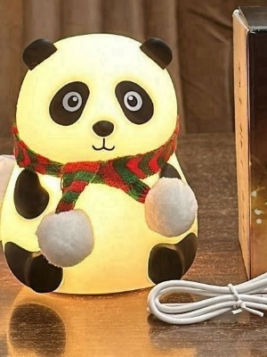 Silicon panda lamp