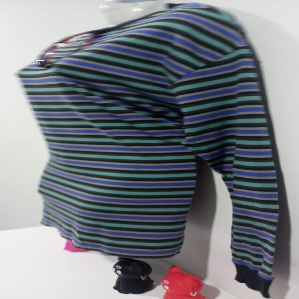 180 GSM Ladies Cotton Striped T Shirt