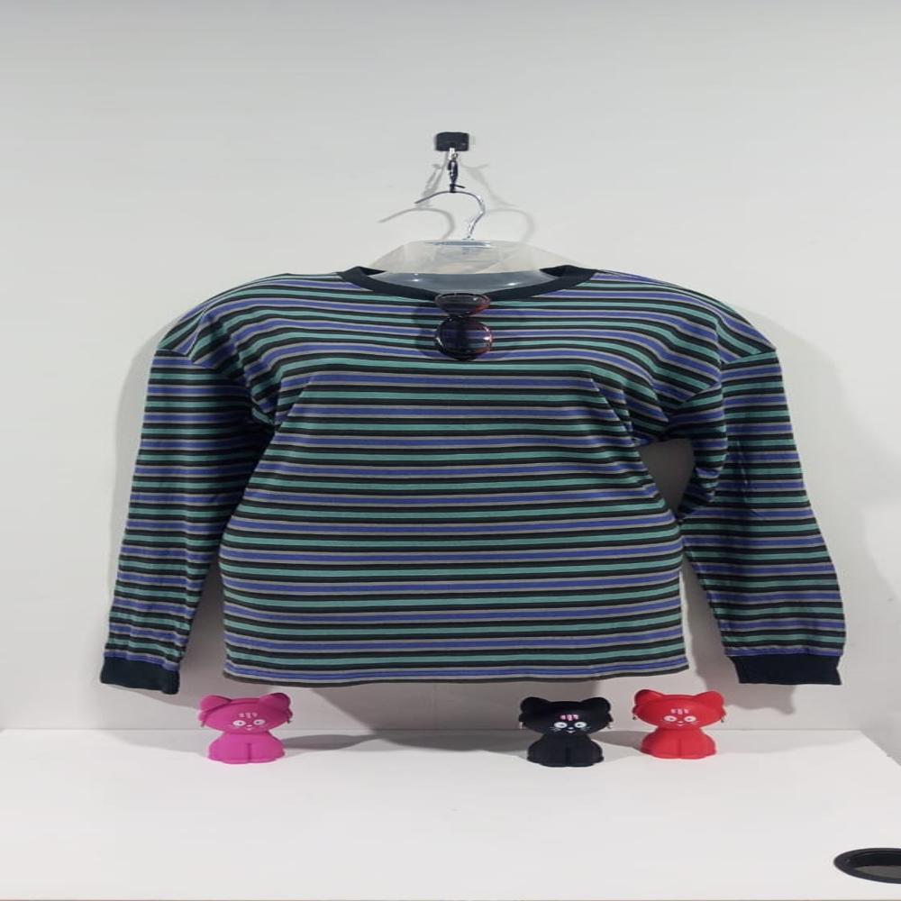 180 GSM Ladies Cotton Striped T Shirt