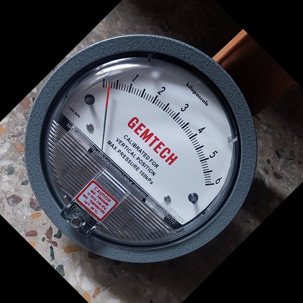 GEMTECH Differential Pressure Gauge Wholesaler India By Dohad Industrial Area Gujarat