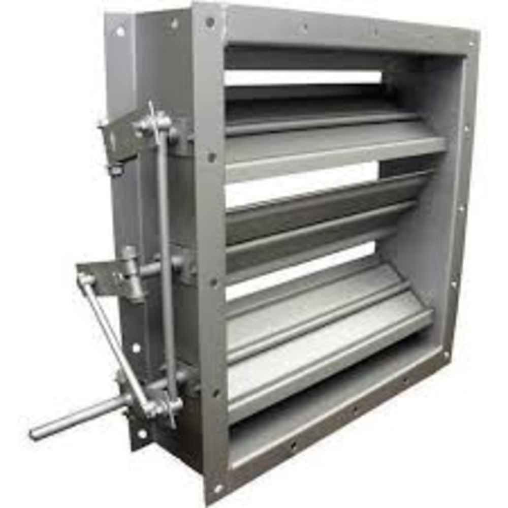 Motorized Fire Damper - Color: Sliver