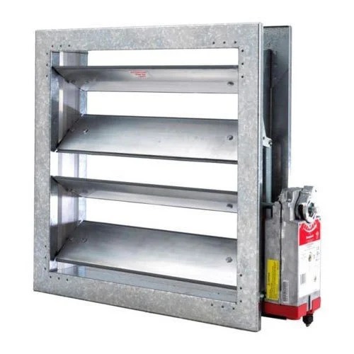 Motorized Fire Damper - Color: Sliver