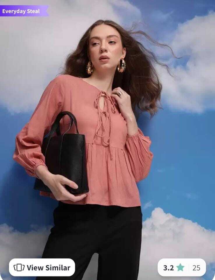 100% cotton ladies top for office & collage