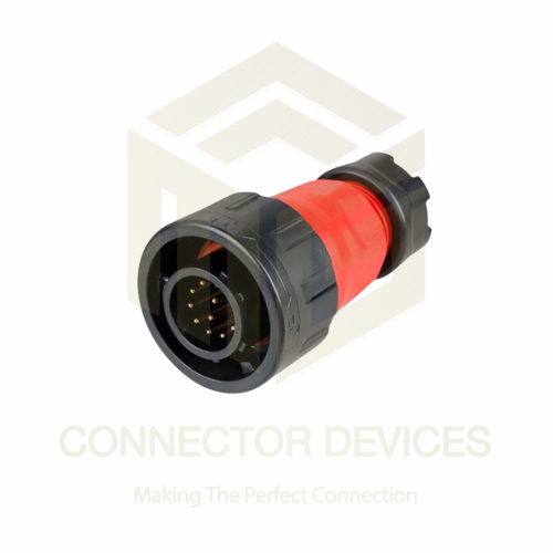 YM24 10A 12Pin Male Plug IP67 Waterproof Power Connector Plastic Shell Solder Terminal