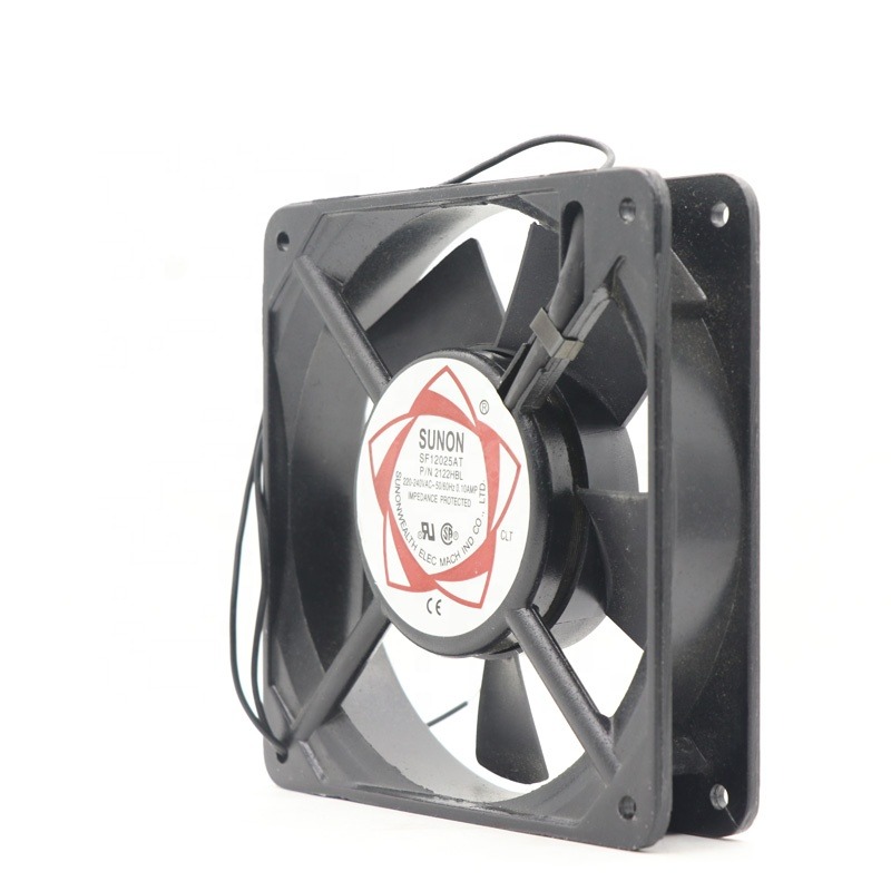 SUNON SF12025AT 2122HBL 2122HSL 220V AC 12CM Double Ball Bearing 120X120X25mm 12025 0.1A 2300RPM Silent Cabinet Axial Cooling Fan