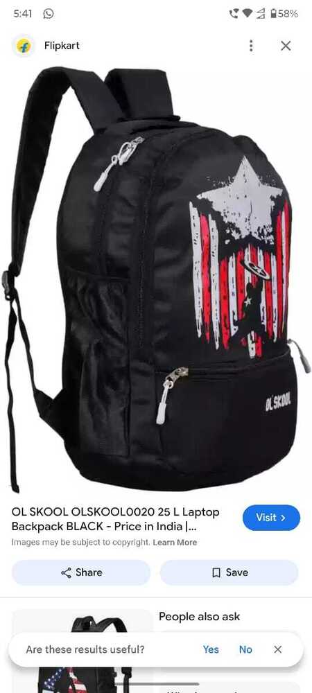 Mens Backpack Bags For Laptop & Travel - Color: Black