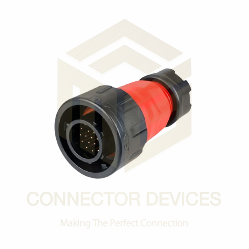 YM24 3A 19Pin Male Plug IP67 Waterproof Power Connector Plastic Shell Solder Terminal