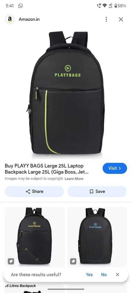 Backpack Soulder LAPTOP/PITTHU/TOUR BAG ETC..