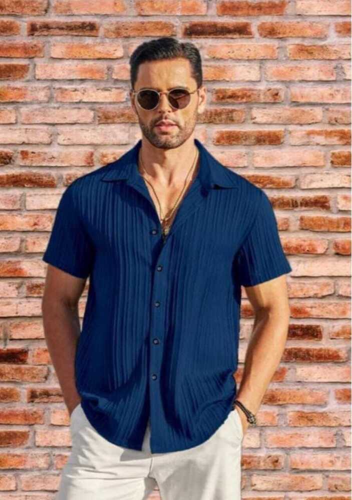 Branded Men'S Half Sleeves Tisherts - Color: Blue