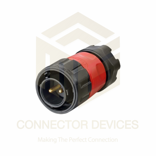 YM20 500V 20A 2Pin Male Plug IP67 Waterproof Power Connector Plastic Shell Solder Terminal