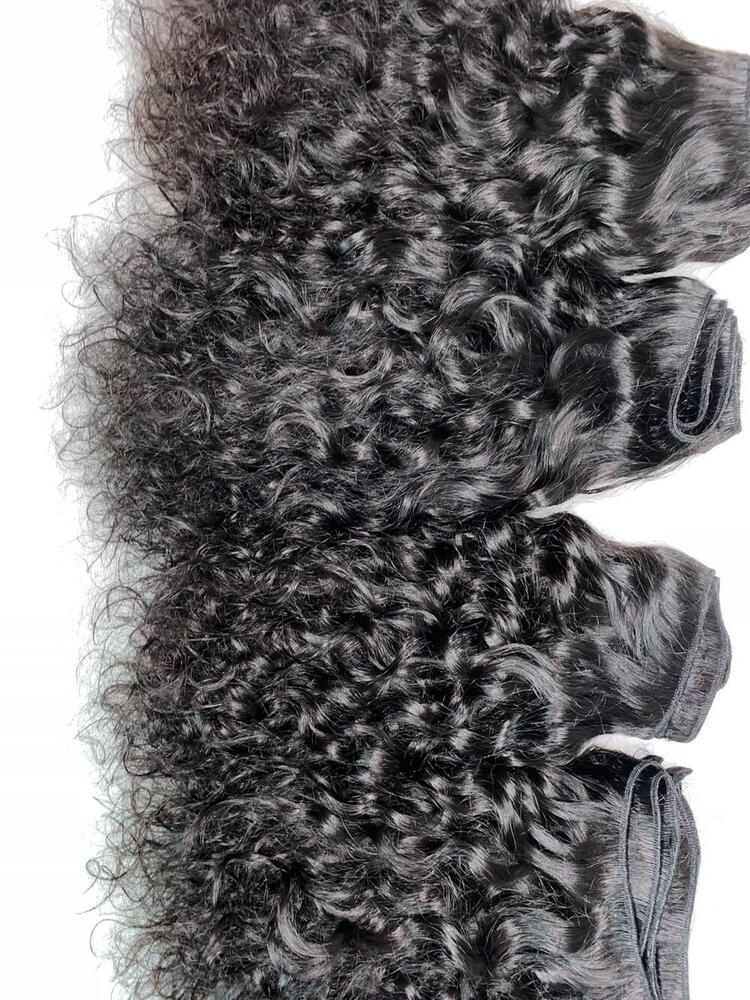 Raw culry hair