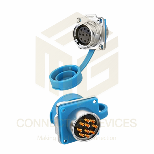 DH24 400V 10A 10Pin Female Socket IP67 Metal Waterproof Power Connector Metal Shell Solder Terminal