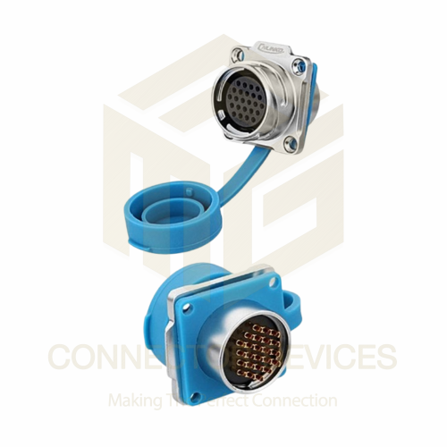 DH24 250V 5A 24Pin Female Socket IP67 Metal Waterproof Power Connector Metal Shell Solder Terminal