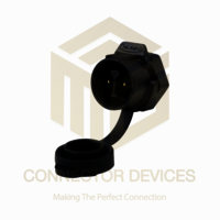 Lp12 125v 5a 2pin Male Socket Ip67 Waterproof Power Connector Plastic Shell Solder Terminal