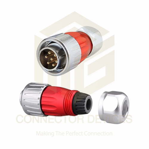 DH-20 Series 500V 10A 7Pin Male Plug IP67 Metal Waterproof Power Connector
