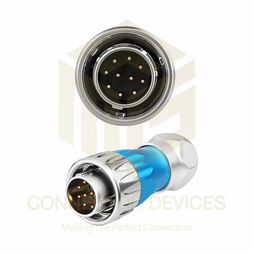 DH24 400V 10A 10Pin Male Plug IP67 Metal Waterproof Power Connector Metal Shell Solder Terminal