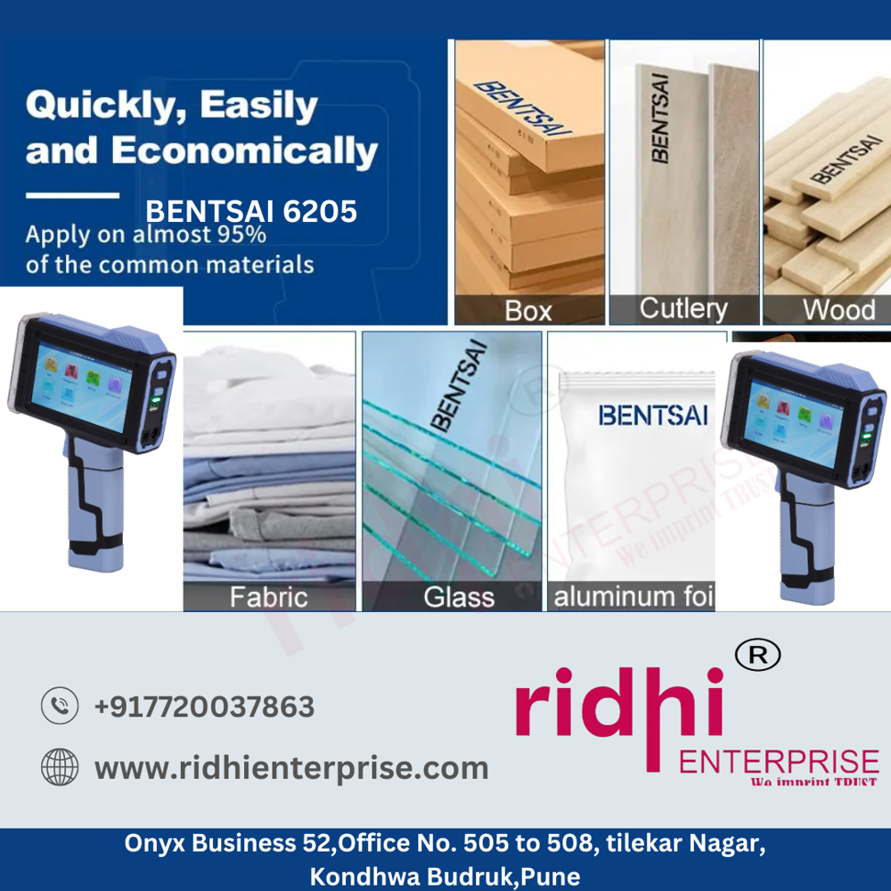 Bentsai 6205-6210 Series Handheld Inkjet Printer Portable Expiry Date Qr Codes Printer - Automatic Grade: Semi-automatic