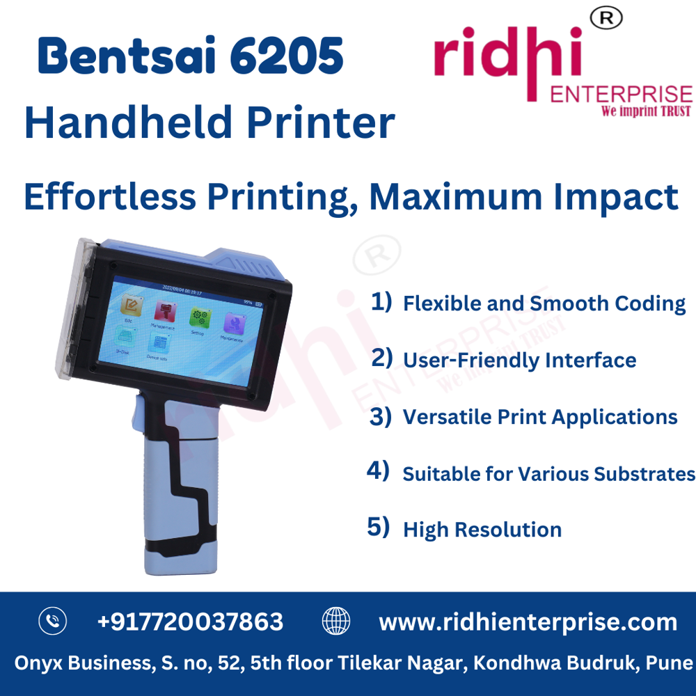 Bentsai 6205-6210 Series Handheld Inkjet Printer Portable Expiry Date Qr Codes Printer - Automatic Grade: Semi-automatic